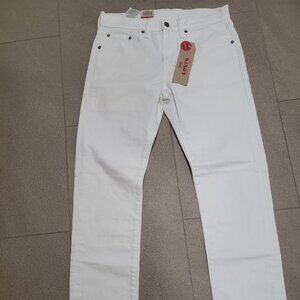 NWT Levis 502 28 x 32 Regular Taper Leg White Jeans